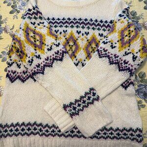 Talbots, size L, 10% wool sweater, off white